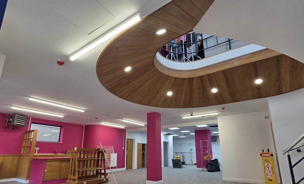 Commercial socket and lighting installation 2