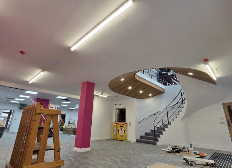 Commercial socket and lighting installation 4 Commercial socket and lighting installation 4